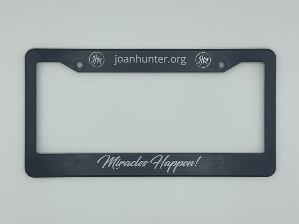 Miracles Happen License Plate Frame