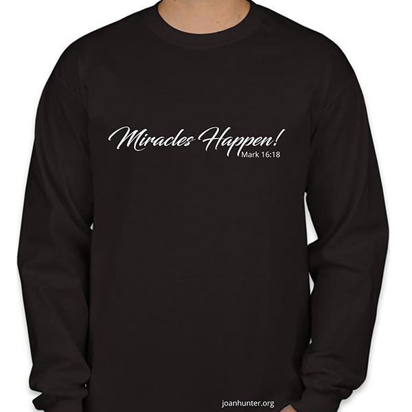 Miracles Happen! Bling, Long Sleeve Shirt
